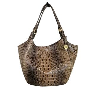 Brahmin Alligator Embossed Jacqueline Hobo Soft Large Bag